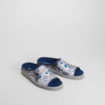 Zapatilla de casa abierta bicicleta azul COMFEET
