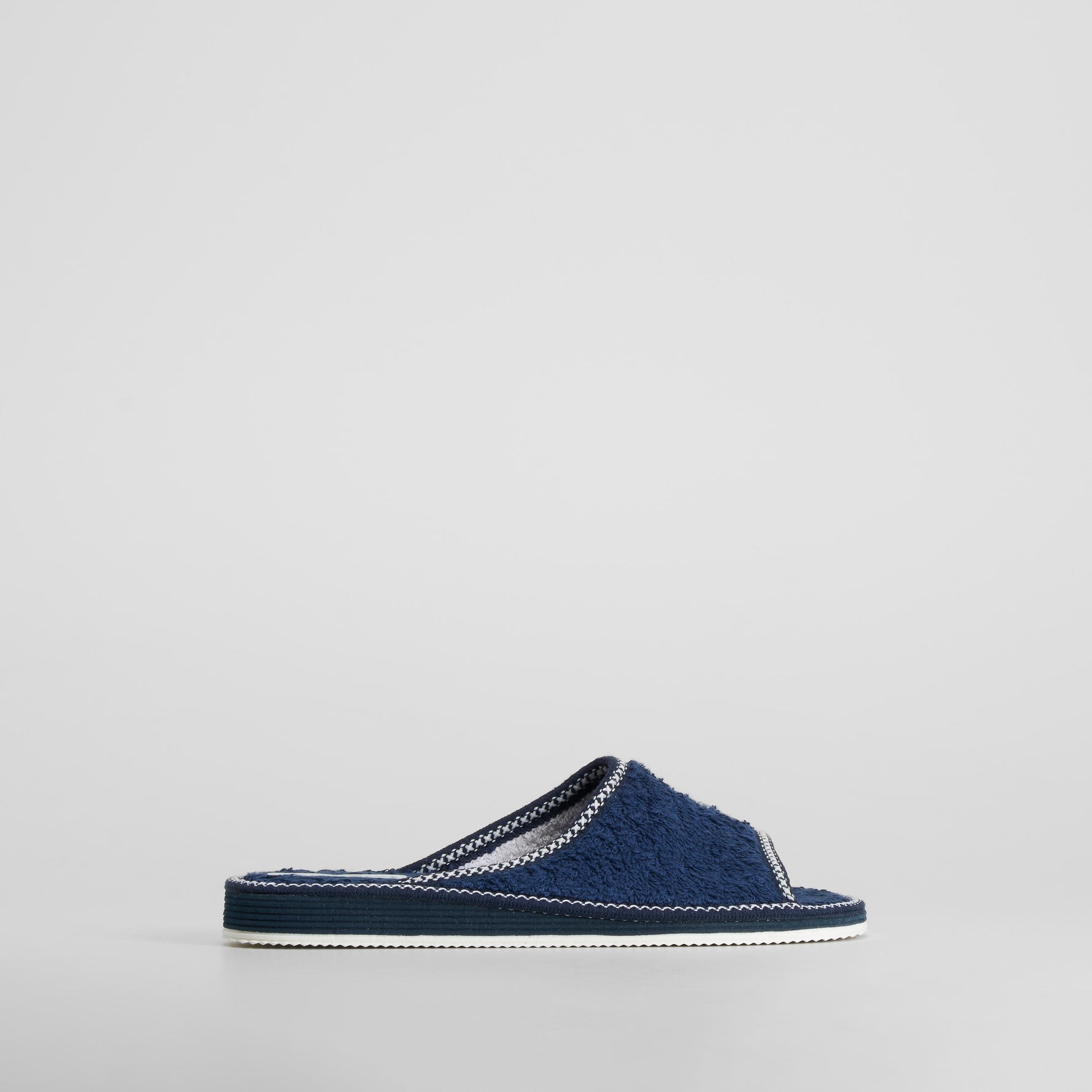 Zapatilla de casa pala Peep Toe azul COMFEET