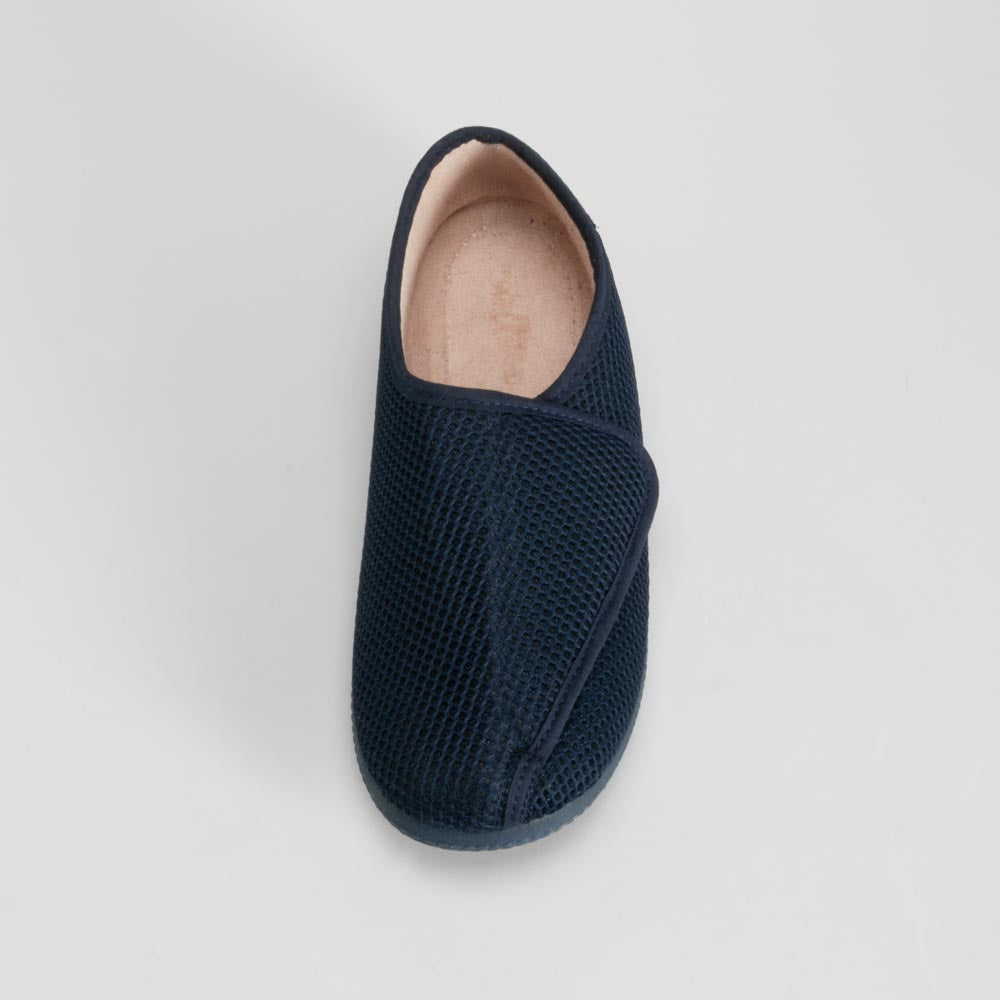 Zapatilla de casa azul con cierre cómodo COMFEET