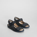 Zapatilla casa velcro serpiente azul COMFEET