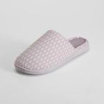 Zapatilla de casa estampada morada OLYNE
