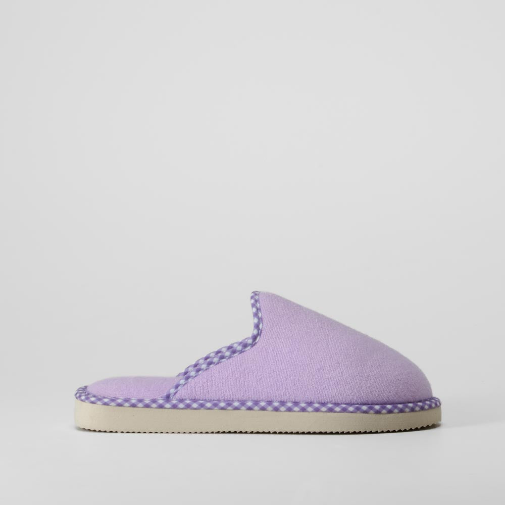 Zapatilla de casa morado cómodo clásico OLYNE