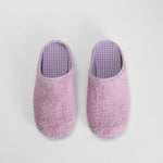 Zapatilla de casa rizo morada OLYNE