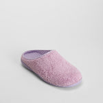 Zapatilla de casa rizo morada OLYNE