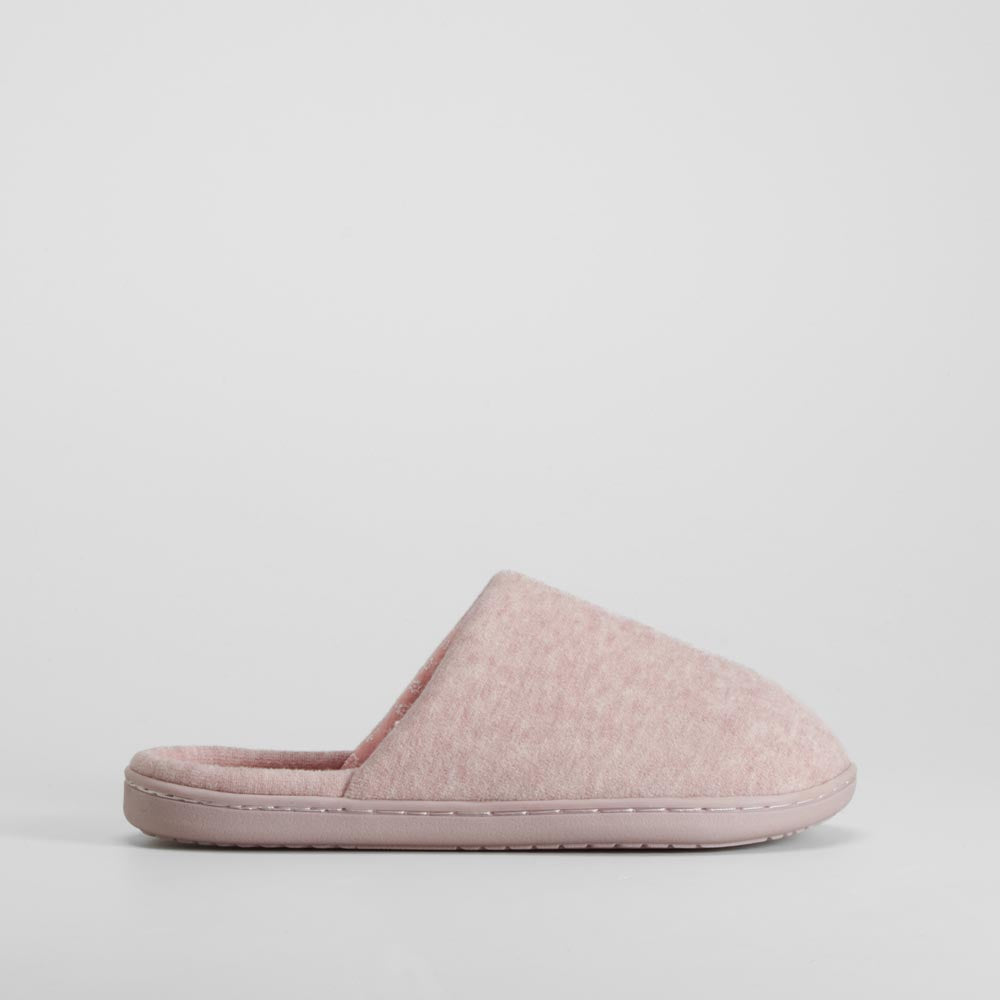 Zapatilla de casa abierta confort rosa OLYNE