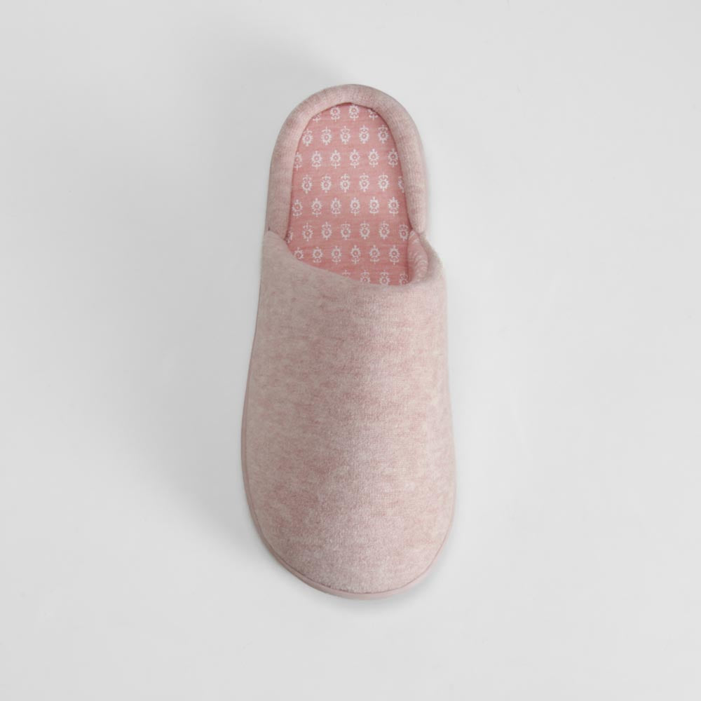Zapatilla de casa abierta confort rosa OLYNE
