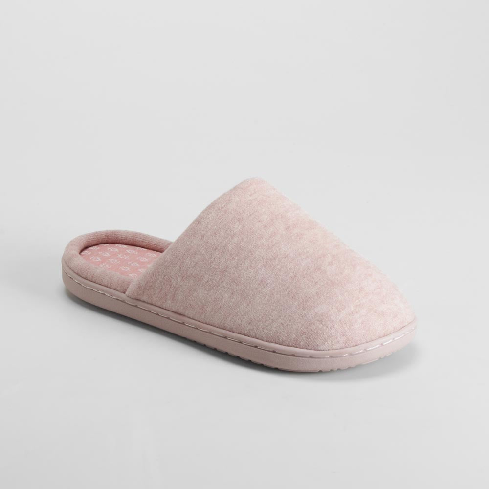 Zapatilla de casa abierta confort rosa OLYNE