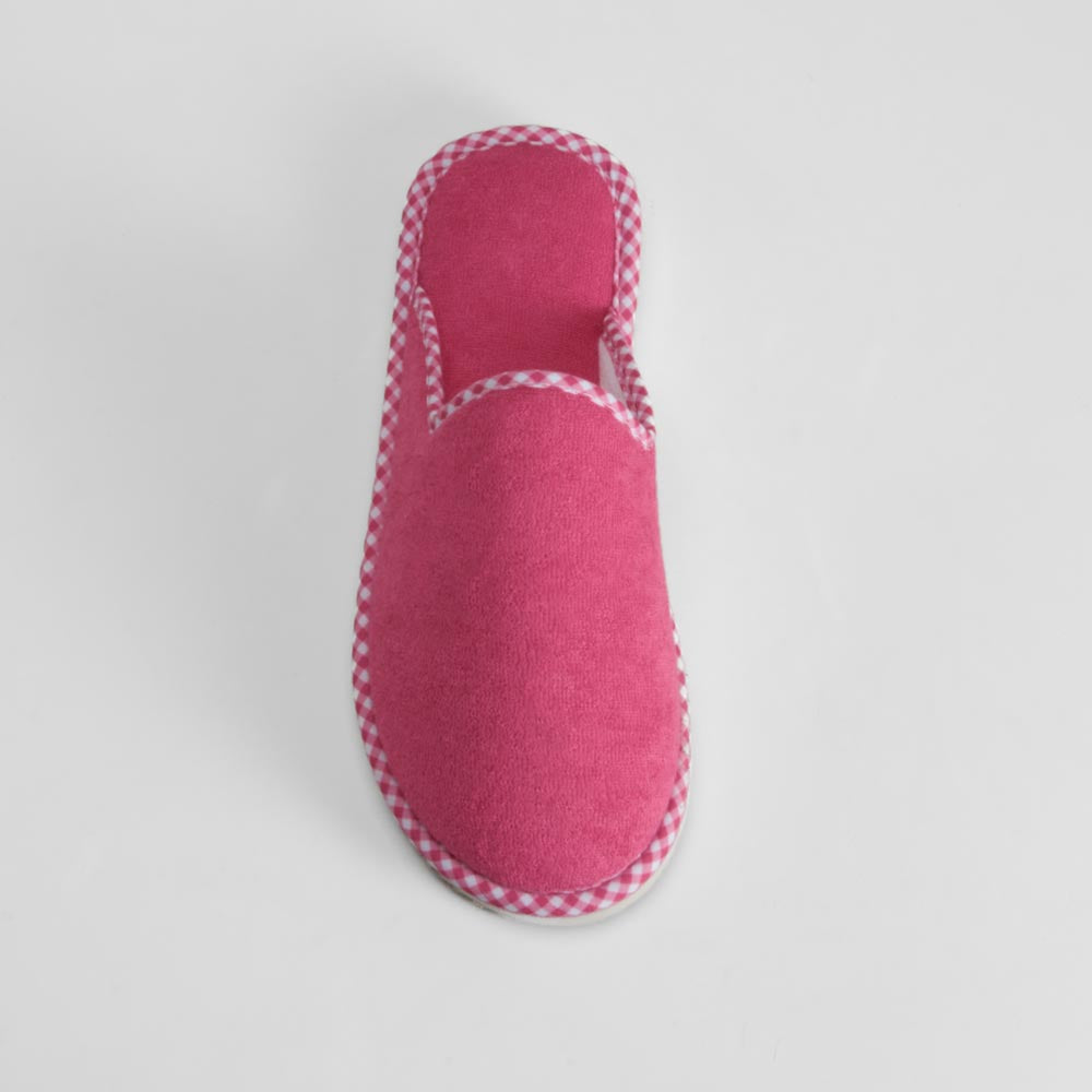 Zapatilla de casa rosa abierta cómoda OLYNE