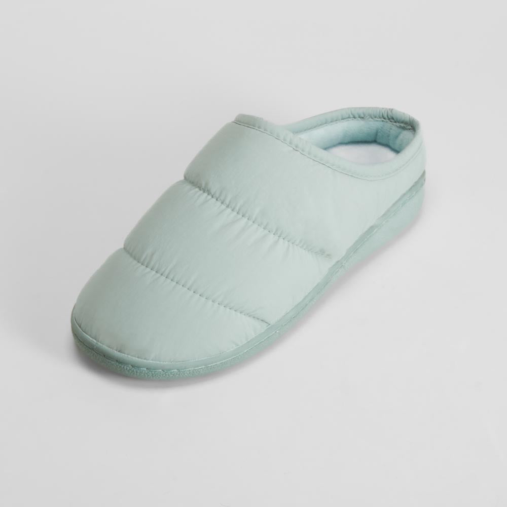 Zapatilla de casa verde acolchada cómoda OLYNE