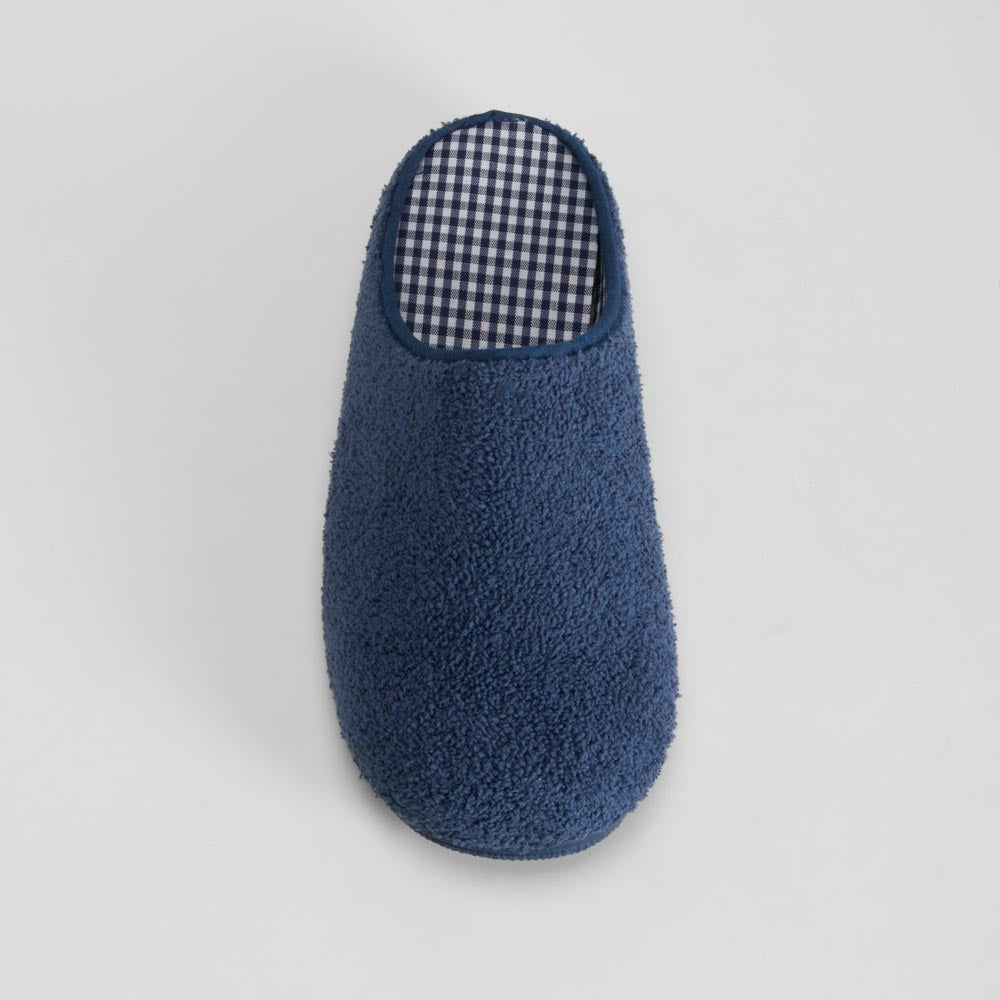 Zapatilla de casa azul clásica cómoda OLYNE