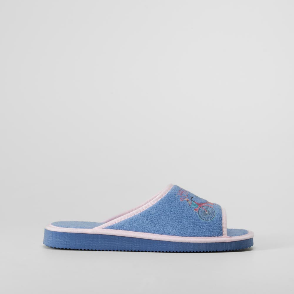 Zapatilla de casa abierta morada OLYNE