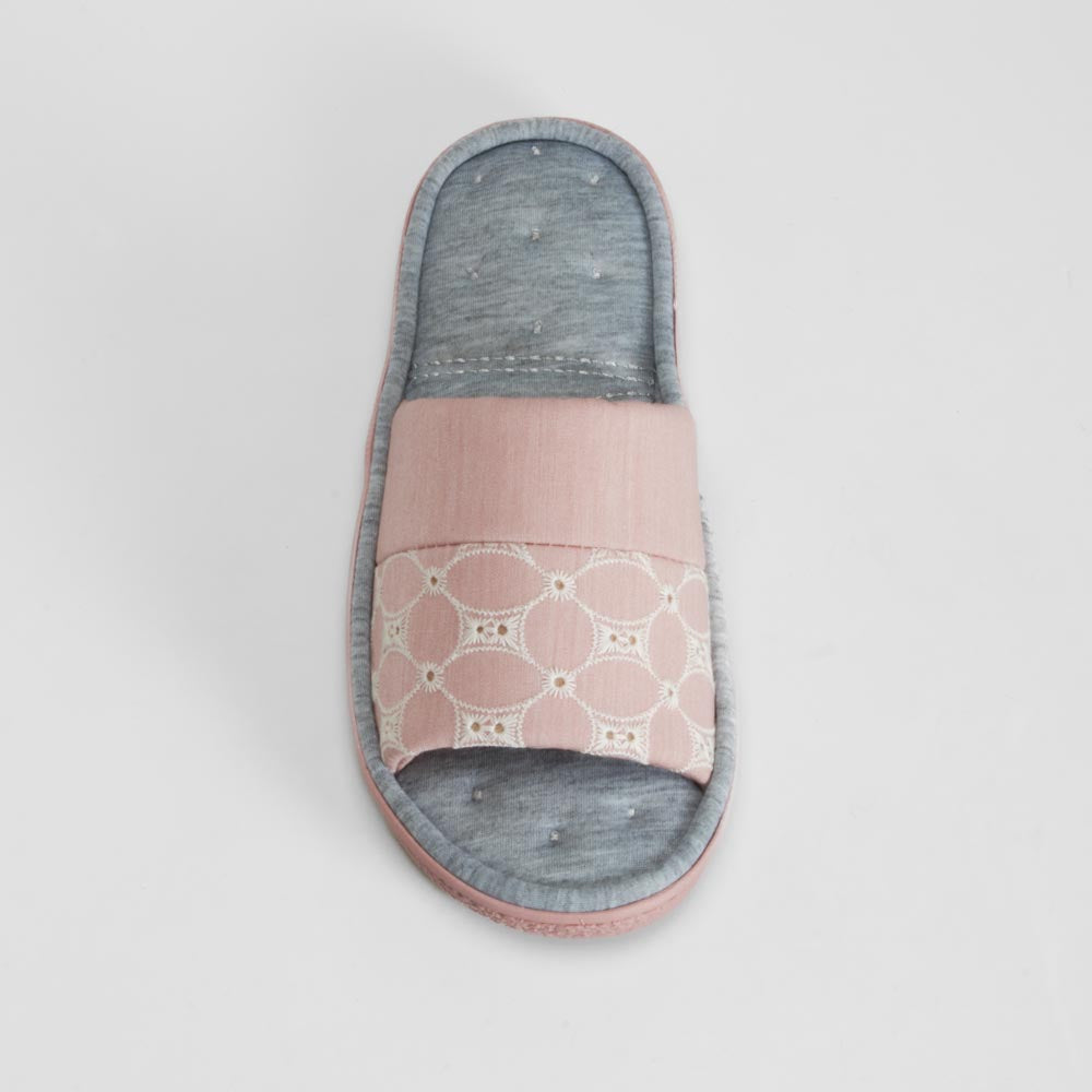 Zapatilla de casa rosa cómoda OLYNE