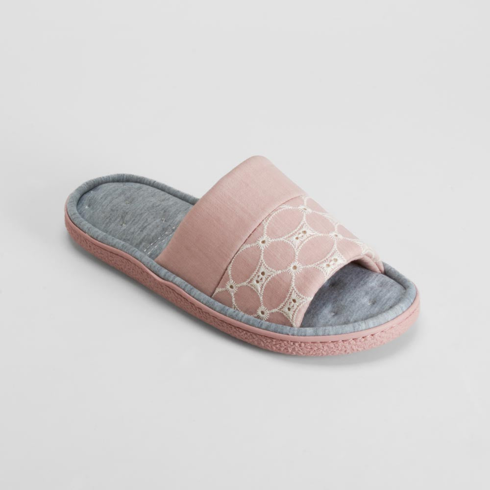 Zapatilla de casa rosa cómoda OLYNE