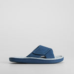 Zapatilla de casa abierta azul cómoda OLYNE