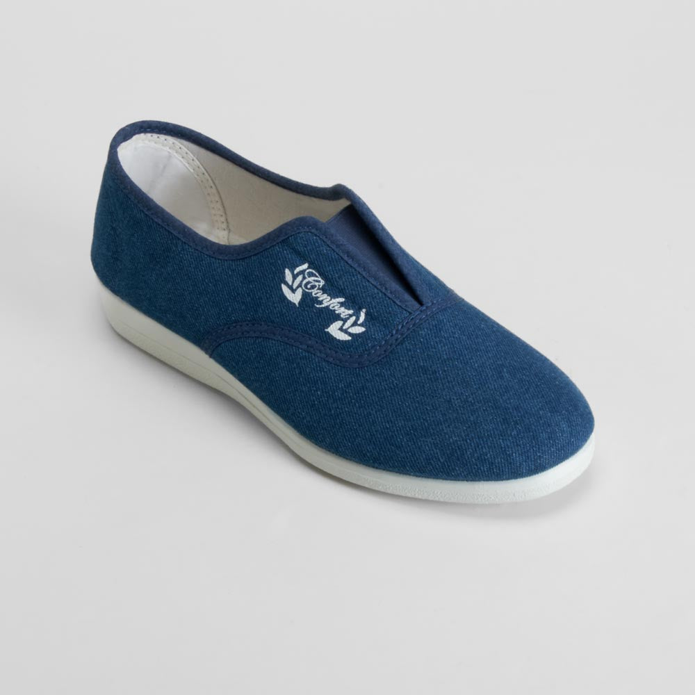 Zapatilla de casa azul cómoda OLYNE