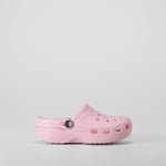Zueco de playa liso rosa COCONUT