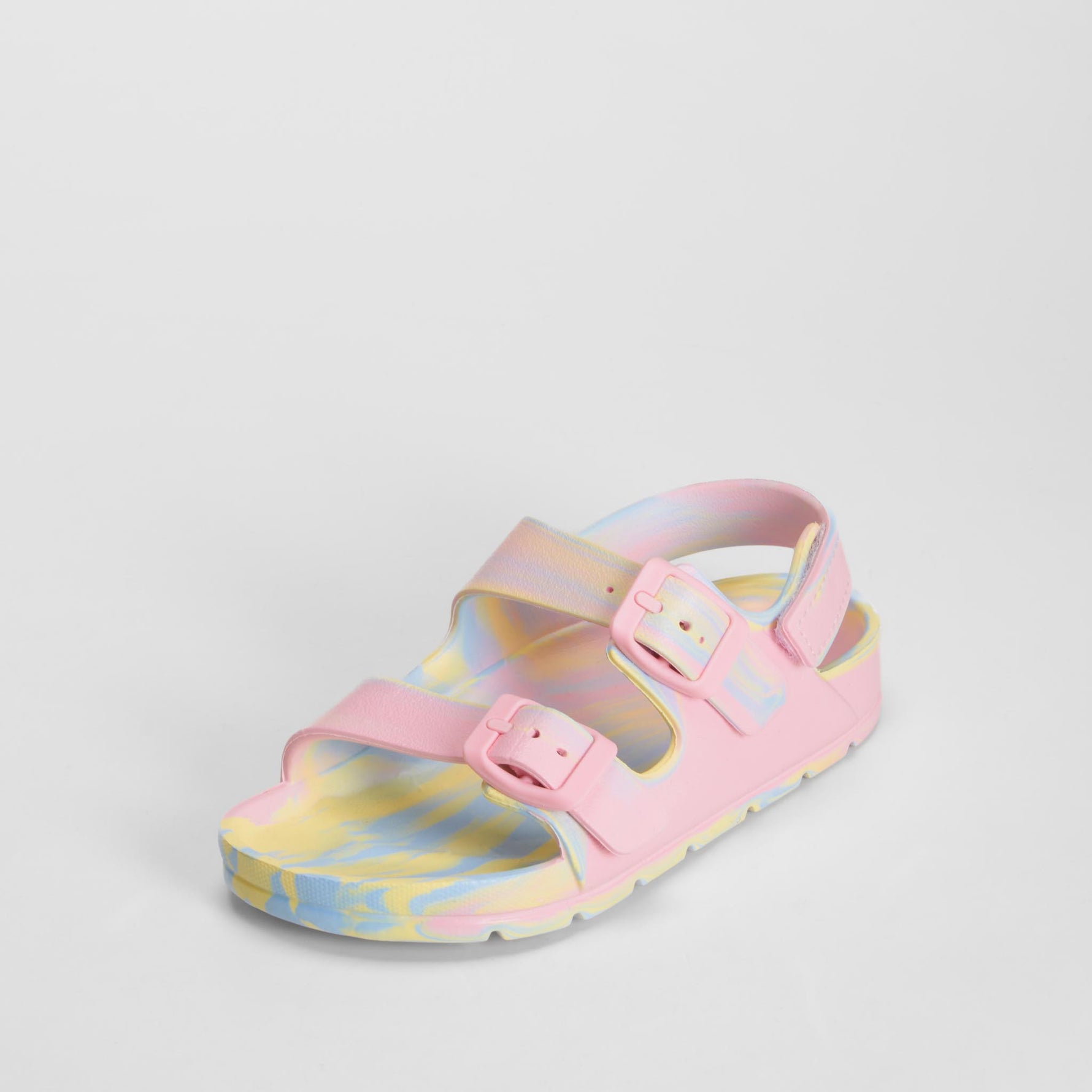 Chancla doble hebilla rosa COCONUT