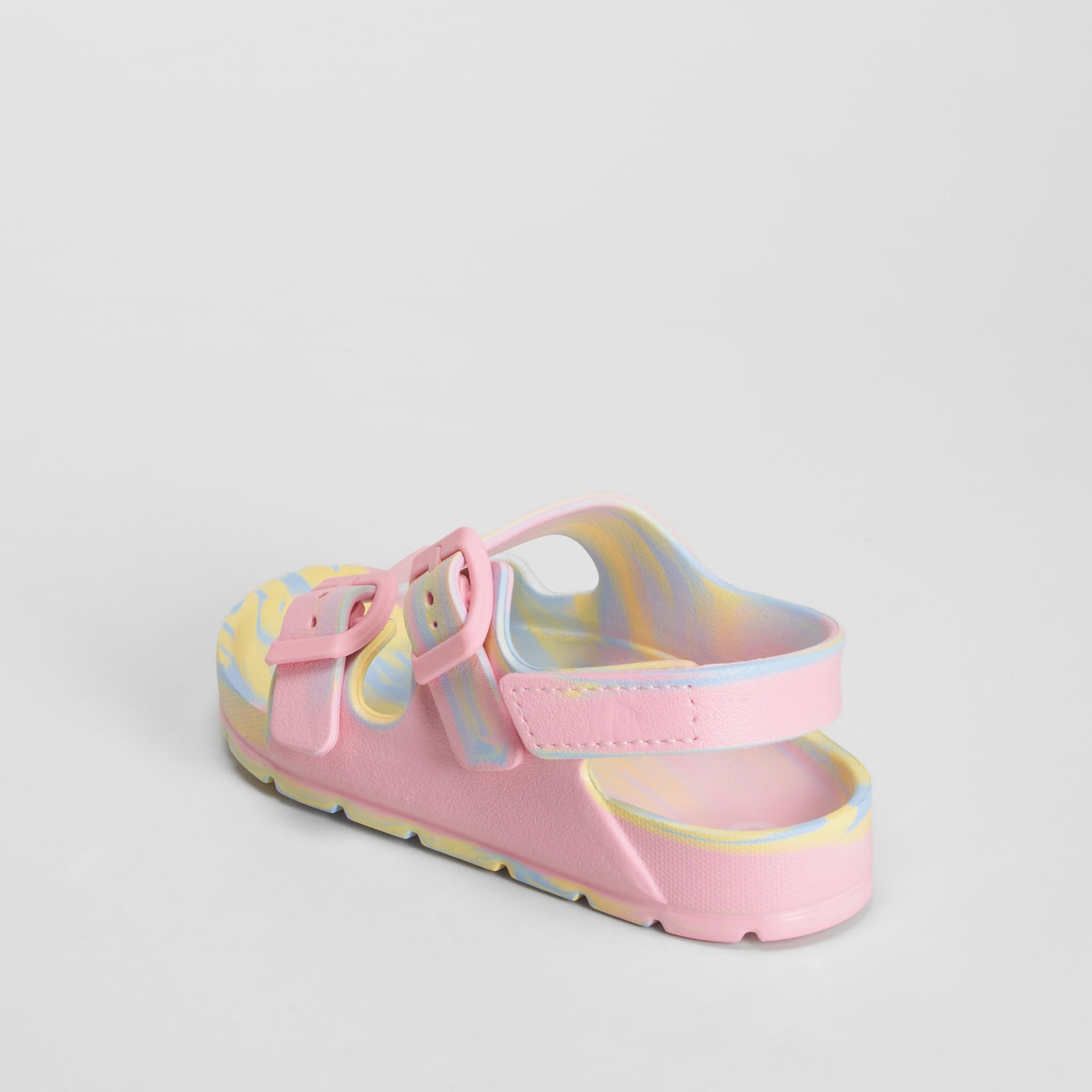 Chancla doble hebilla rosa COCONUT