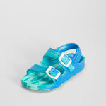 Chancla doble hebilla azul COCONUT