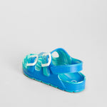 Chancla doble hebilla azul COCONUT