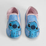 Zapatilla casa bebé estrellas azul STITCH
