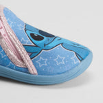 Zapatilla casa bebé estrellas azul STITCH