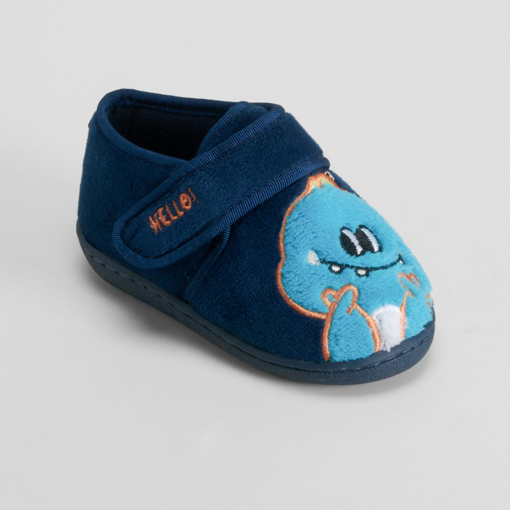 Zapatilla de casa cerrada perrito azul OLYNE