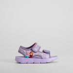 Chancla doble velcro floral morado FROZEN