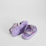 Chancla doble velcro floral morado FROZEN