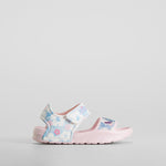 Chancla velcro floral rosa STITCH