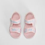 Chancla velcro estampada rosa STITCH