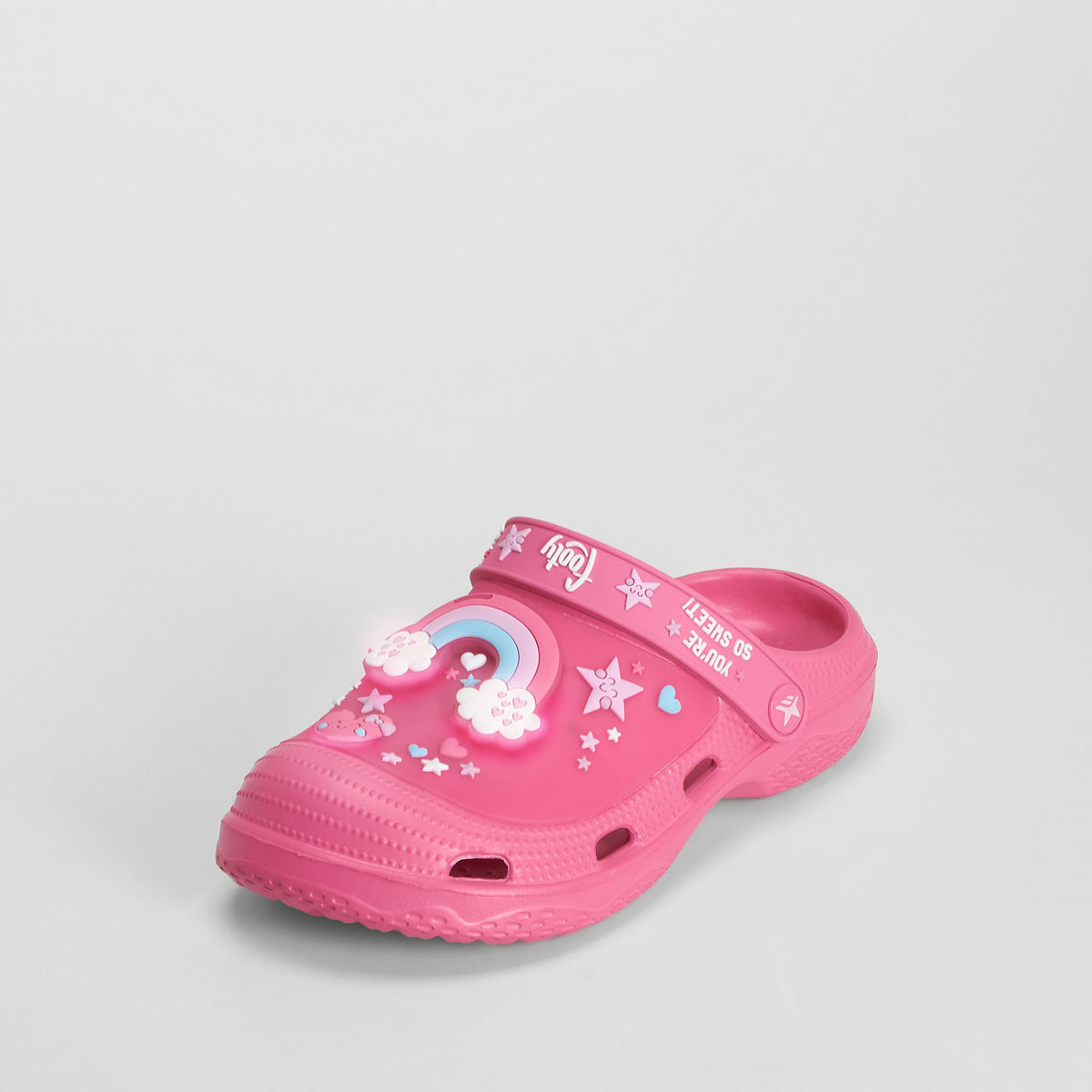 Zueco de playa con luces rosa COCONUT