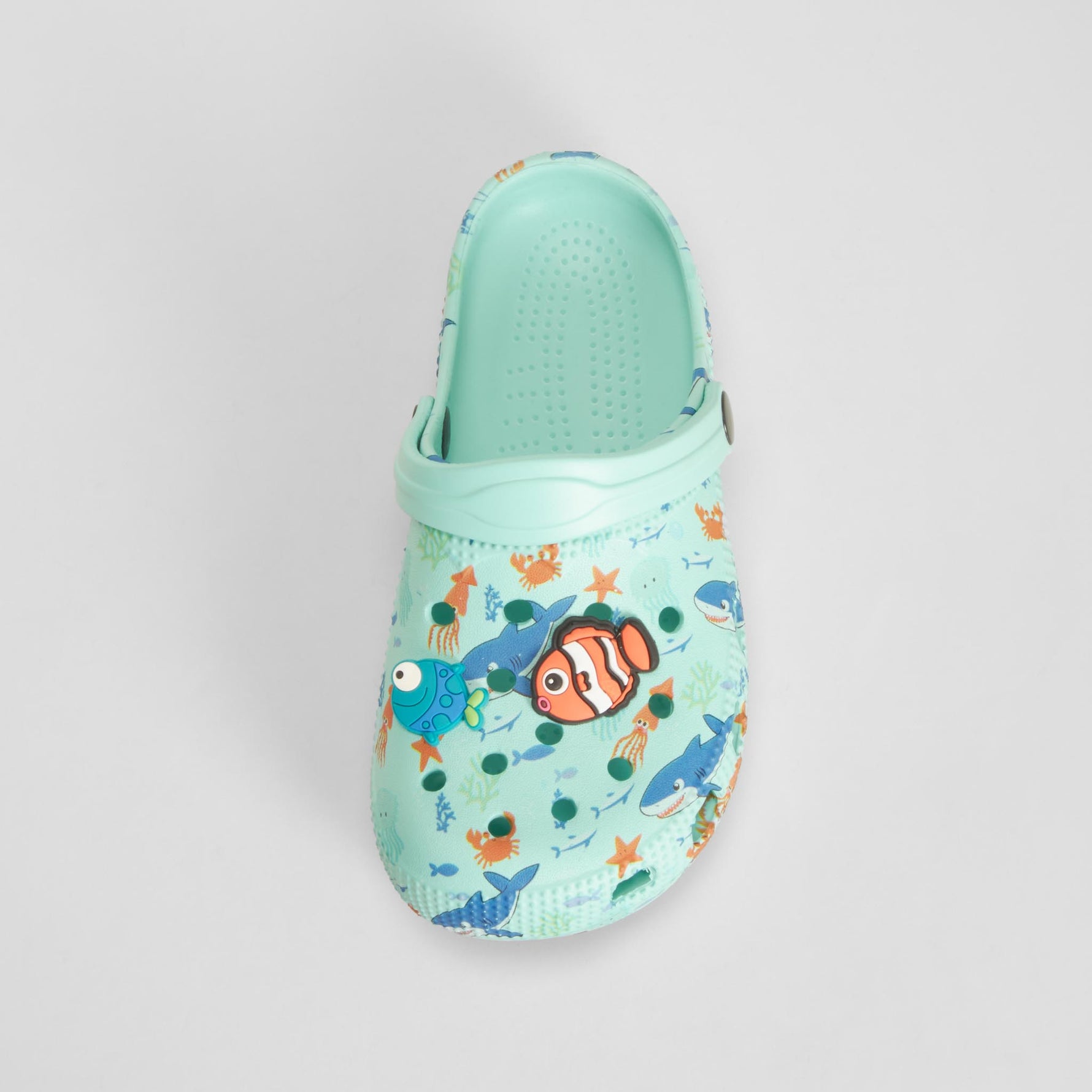 Zueco de playa pulpos aqua verde COCONUT