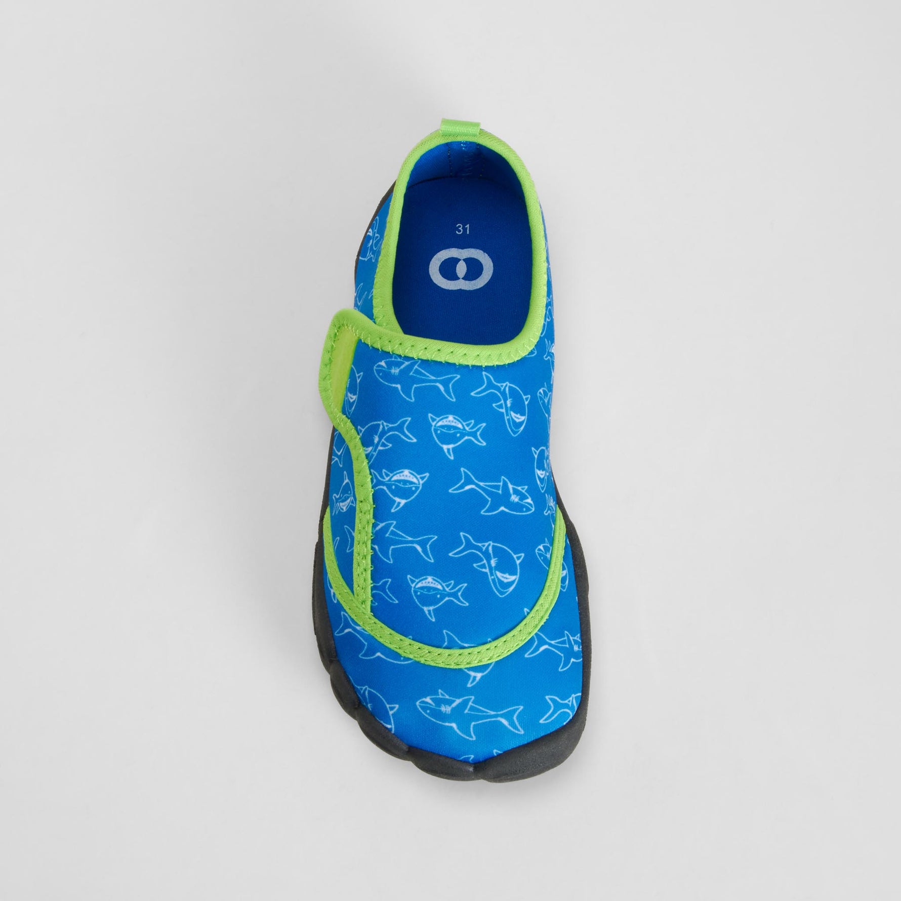 Escarpín barefoot tiburones azul COCONUT