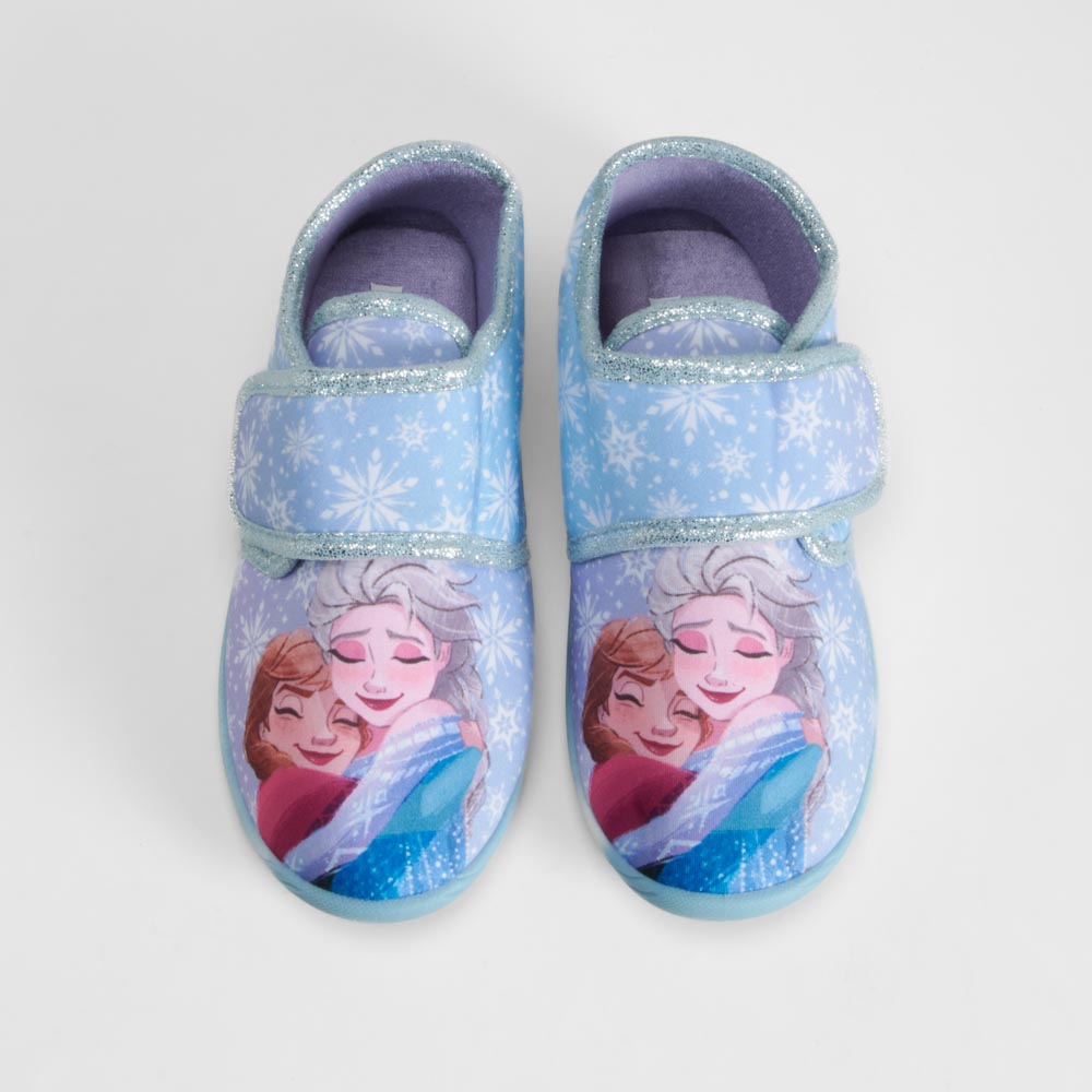 Zapatilla casa velcro azul FROZEN