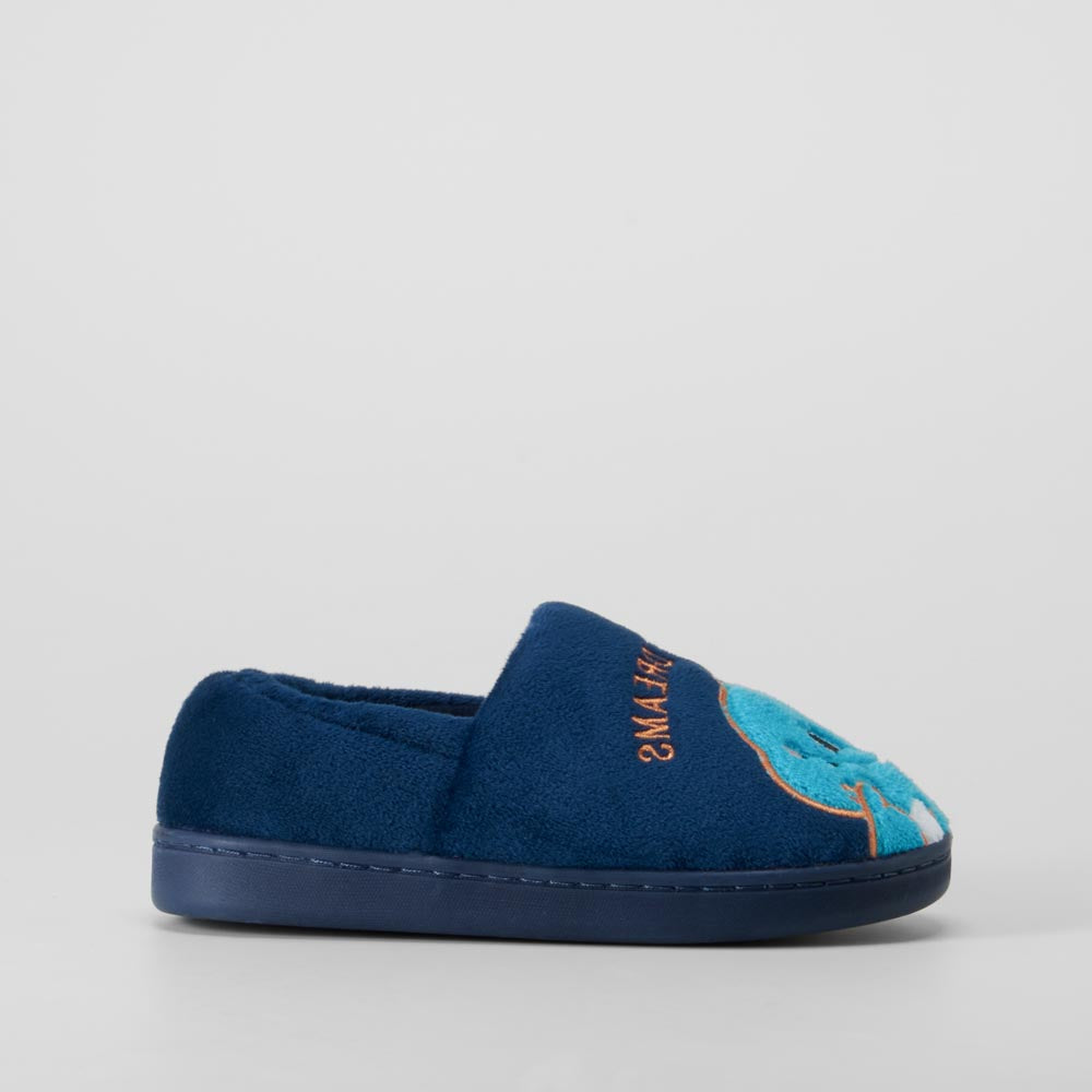 Zapatilla de casa dino azul OLYNE