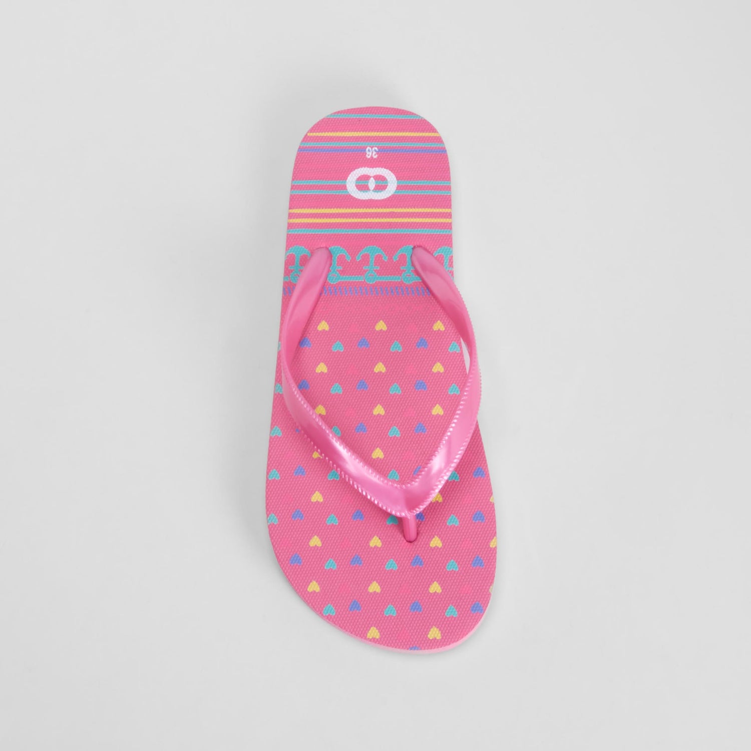 Chancla esclava corazones rosa COCONUT