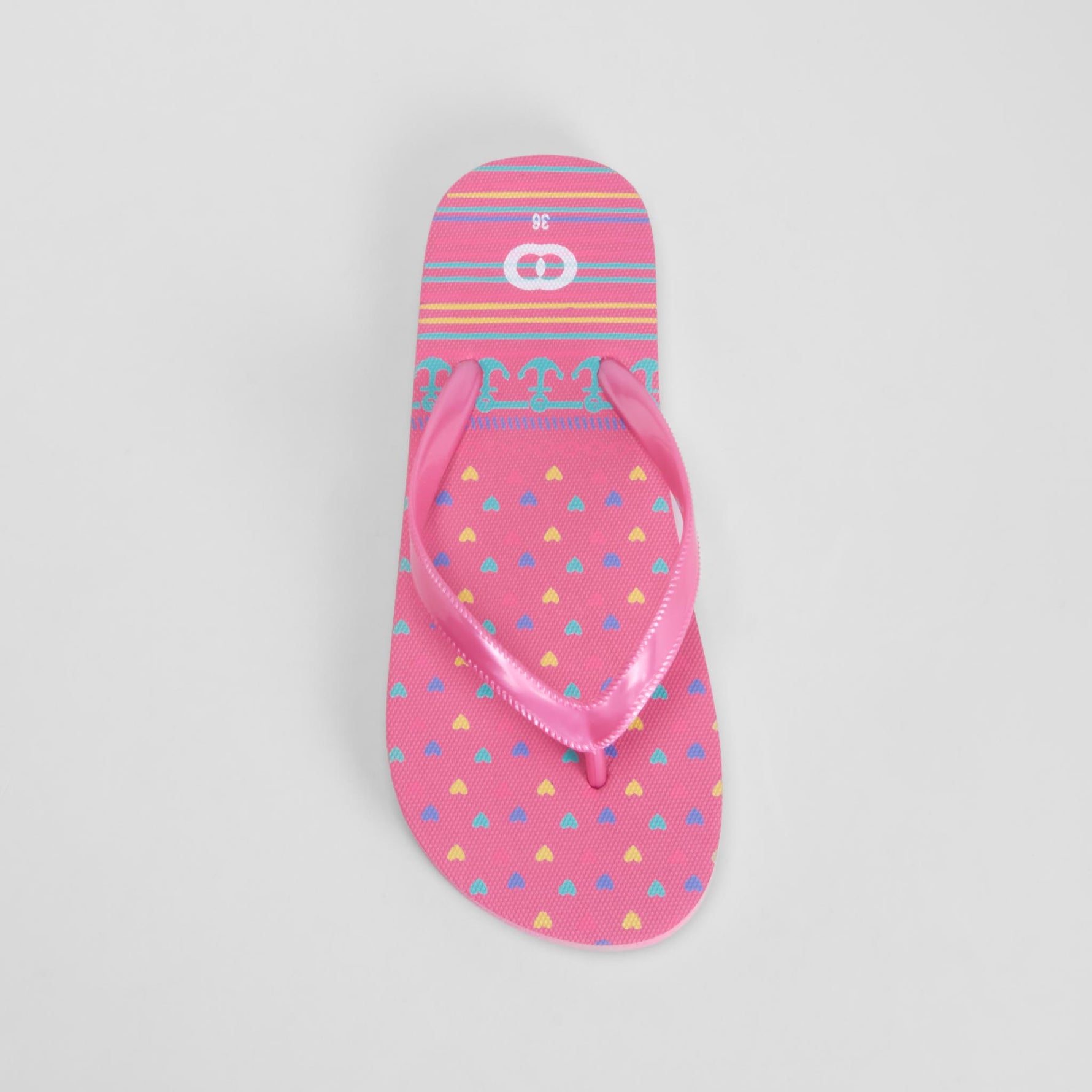 Chancla esclava corazones rosa COCONUT