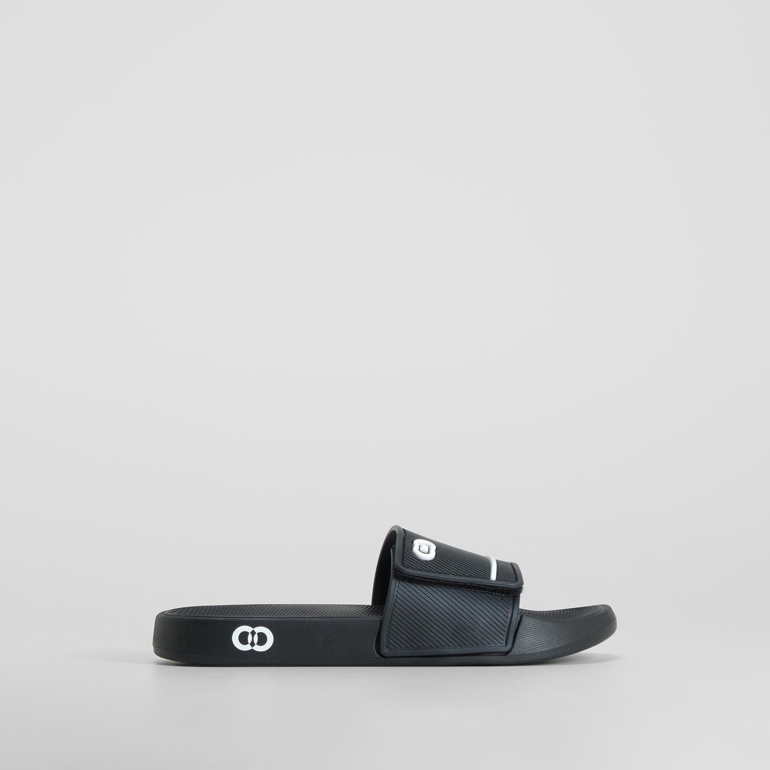 Chancla pala velcro infantil negra COCONUT