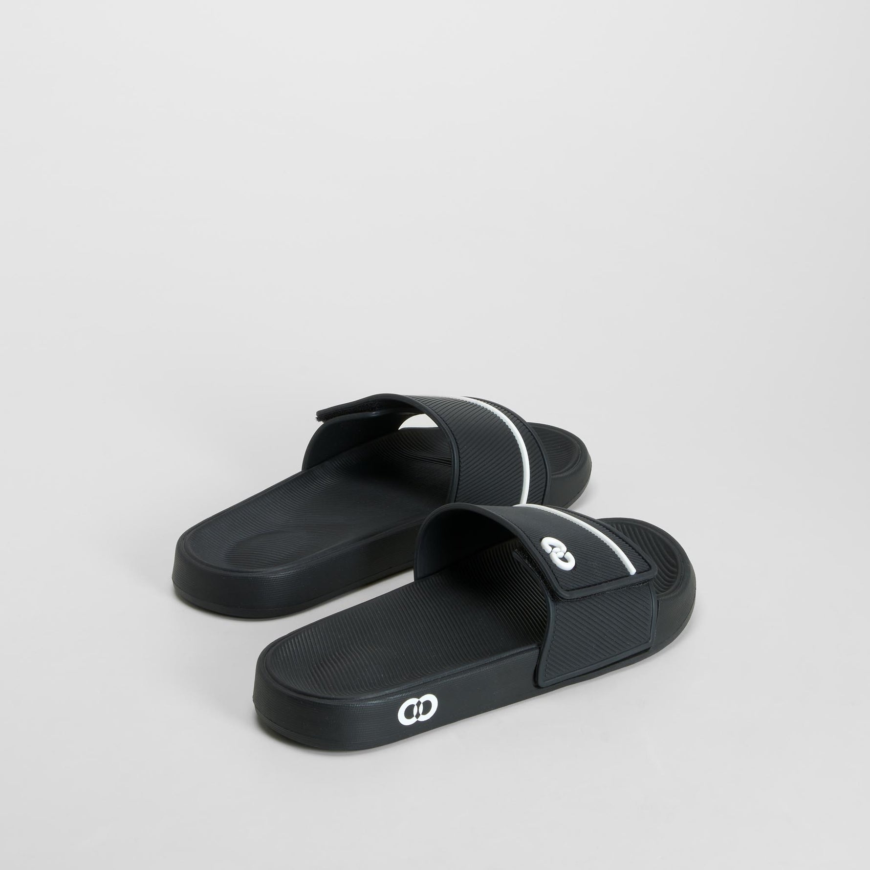Chancla pala velcro infantil negra COCONUT