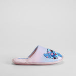Zapatilla casa rosa y azul STITCH