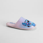 Zapatilla casa rosa y azul STITCH