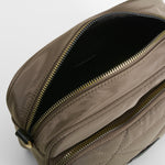 Bolso bandolera acolchado cruzado marrón NYC