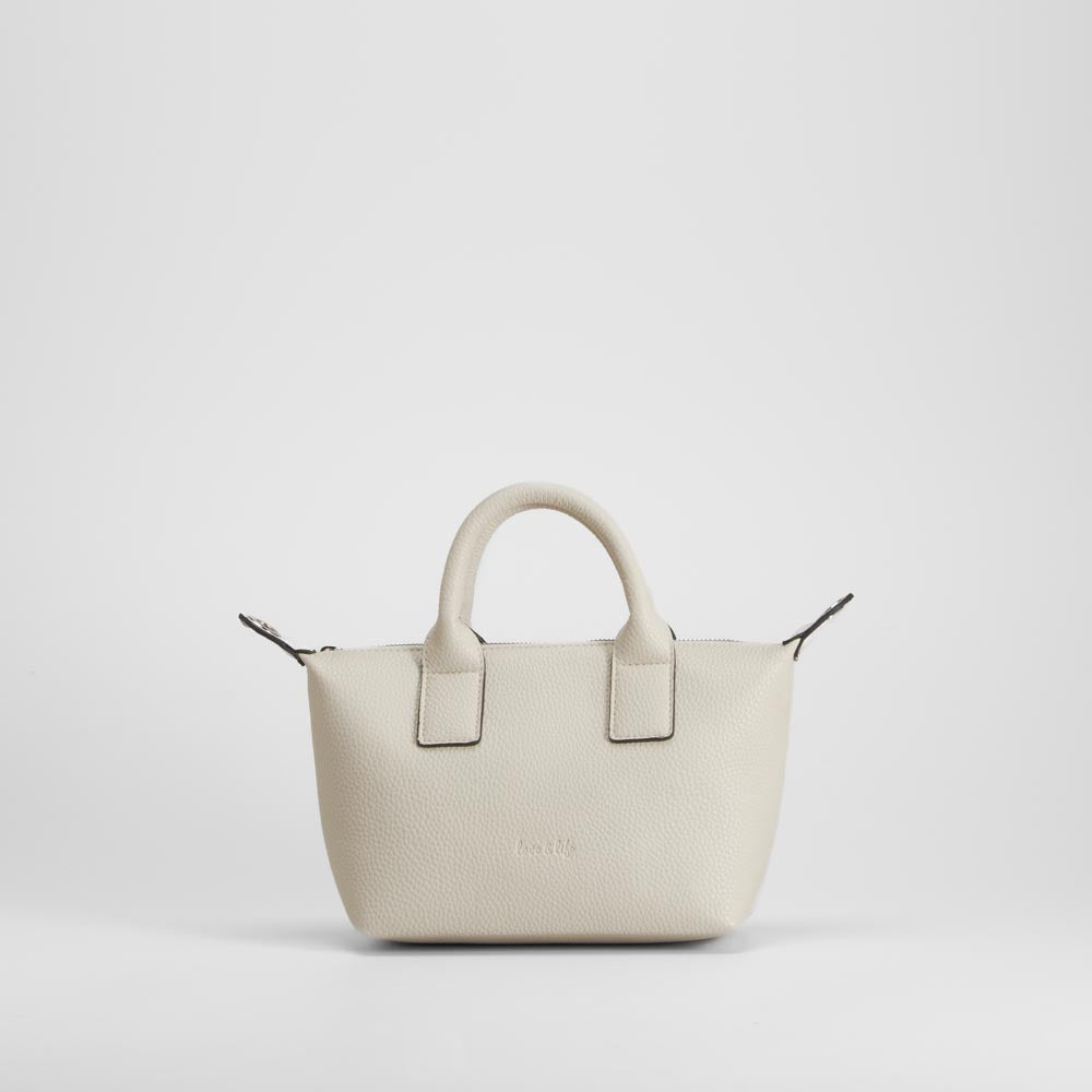 Bolso bandolera asa corta blanco PICCOLA PIU