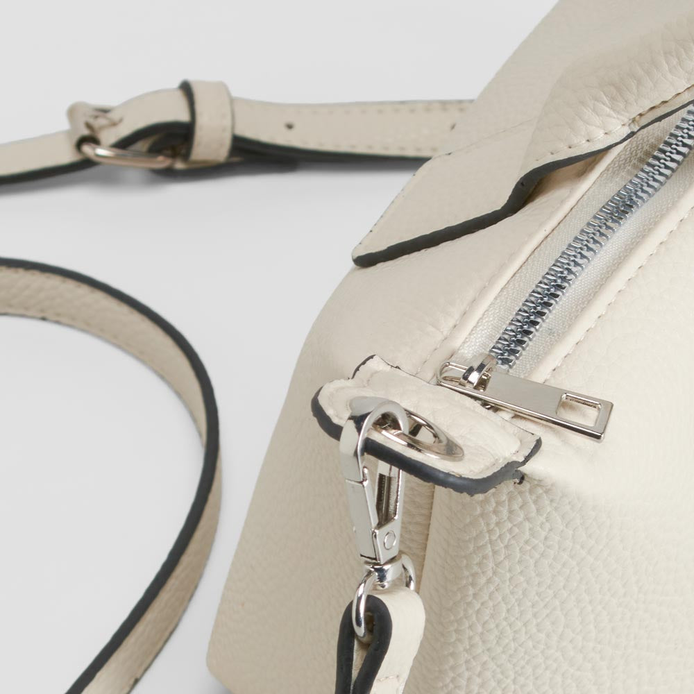 Bolso bandolera asa corta blanco PICCOLA PIU