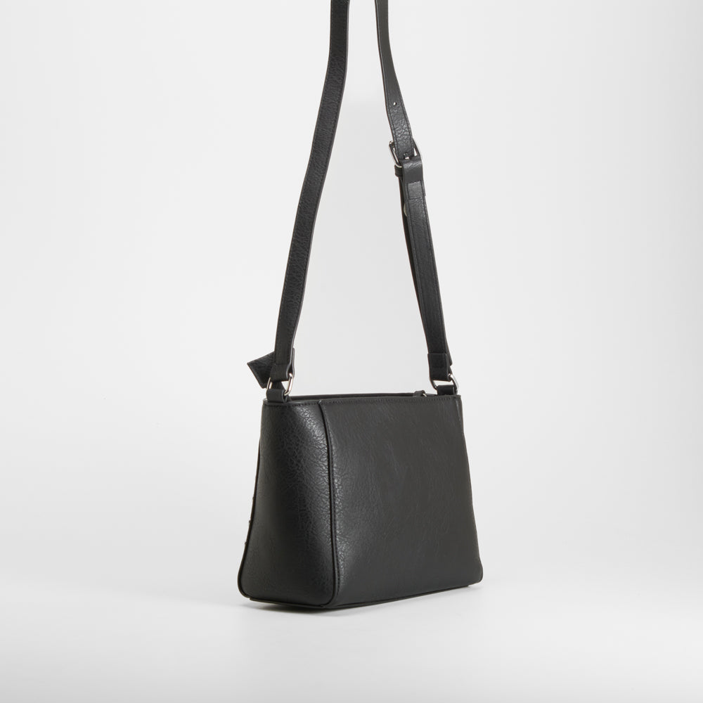 Bolso bandolera negro moderno elegante PICCOLA PIU