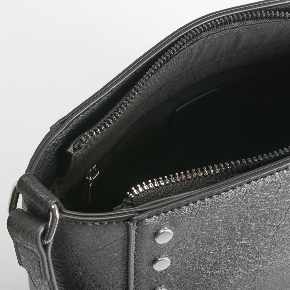 Bolso bandolera negro moderno elegante PICCOLA PIU