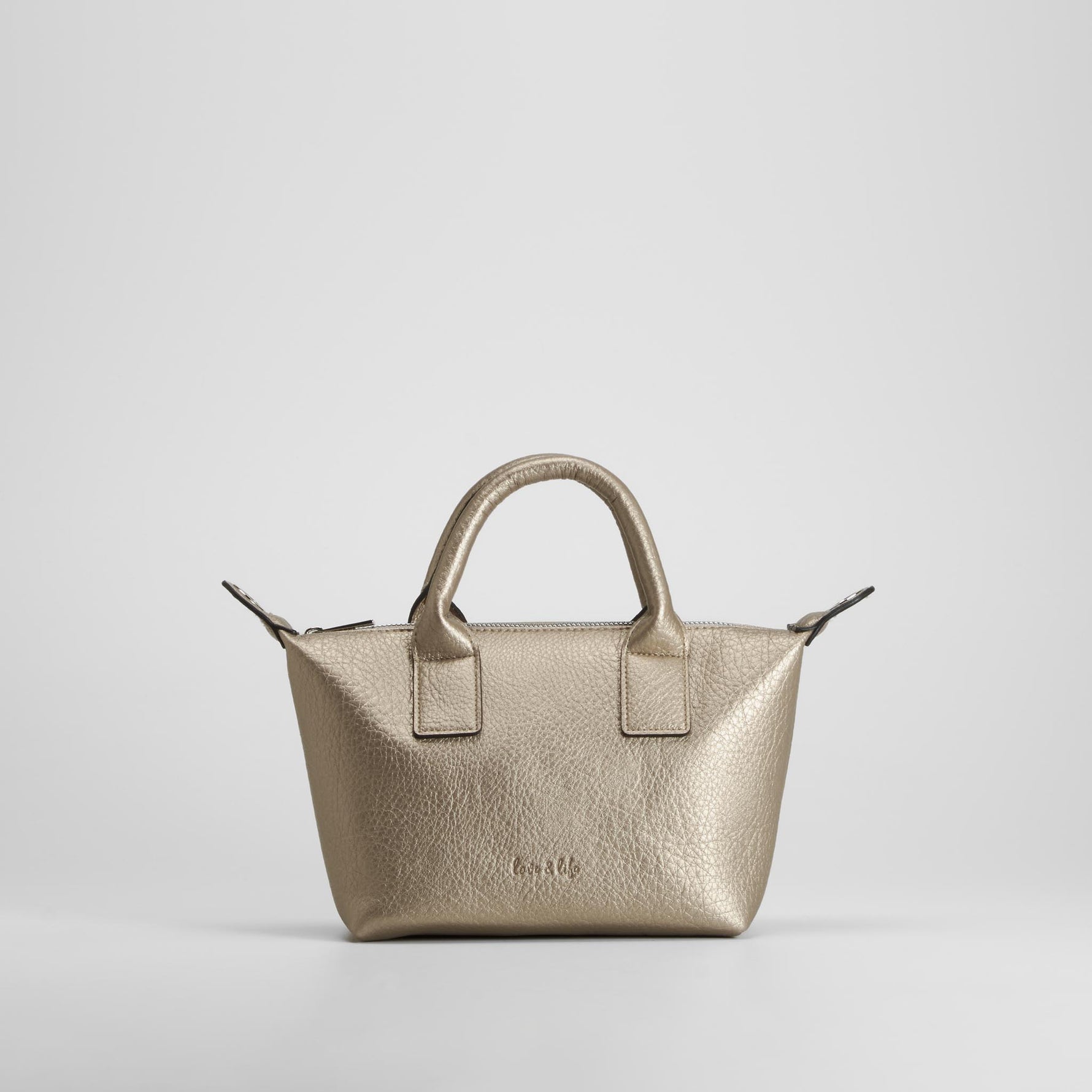 Bolso bandolera asa corta oro PICCOLA PIU