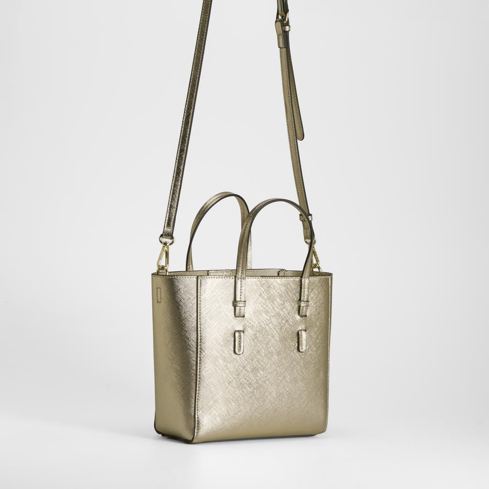 Bolso asa larga oro PICCOLA PIU