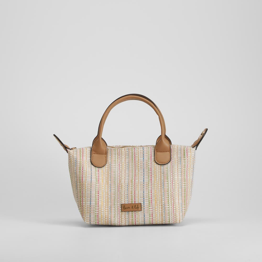 Bolso asa corta multicolor elegante PICCOLA PIU